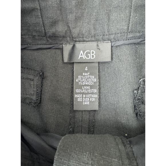 AGB Trouser Long Shorts Belted Dress Shorts 12" Inseam Dark Gray 4 - Picture 5 of 9